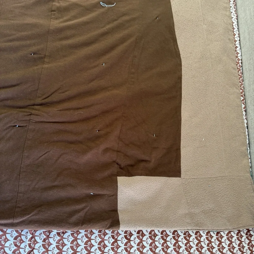 Vintage Handmade Scrap Patchwork Tie Quilt Folk Art Primitive Throw